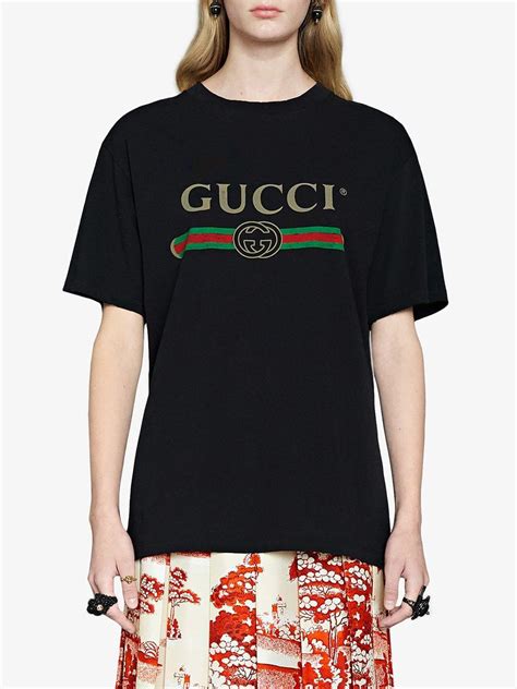 gucci t shirt women's black|vintage gucci t shirt women.